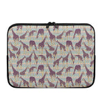 Aztec Giraffe Pattern Print Laptop Sleeve