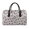 Aztec Giraffe Pattern Print Leather Duffel Bag