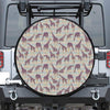 Aztec Giraffe Pattern Print Leather Spare Tire Cover