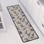 Aztec Giraffe Pattern Print Long Kitchen Mat