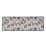 Aztec Giraffe Pattern Print Long Kitchen Mat
