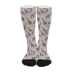 Aztec Giraffe Pattern Print Long Socks