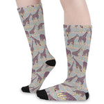 Aztec Giraffe Pattern Print Long Socks