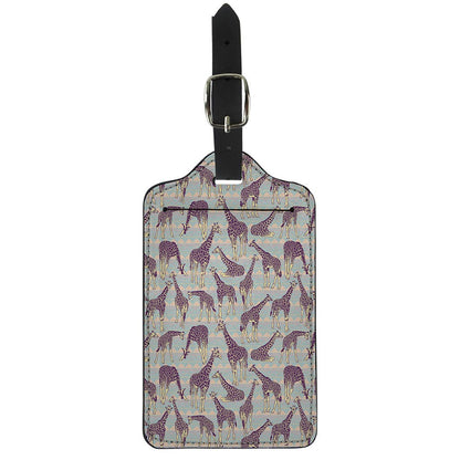 Aztec Giraffe Pattern Print Luggage Tag