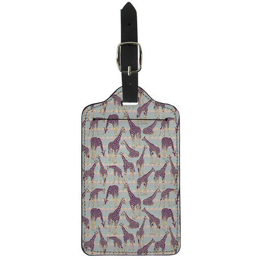 Aztec Giraffe Pattern Print Luggage Tag