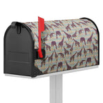 Aztec Giraffe Pattern Print Mailbox Cover