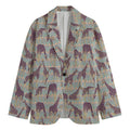Aztec Giraffe Pattern Print Men's Blazer