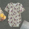 Aztec Giraffe Pattern Print Men's Bodysuit