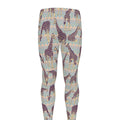 Aztec Giraffe Pattern Print Men's Leggings