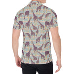 Aztec Giraffe Pattern Print Men's Shirt