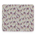 Aztec Giraffe Pattern Print Mouse Pad