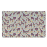 Aztec Giraffe Pattern Print Polyester Doormat