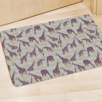 Aztec Giraffe Pattern Print Polyester Doormat