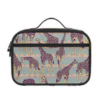 Aztec Giraffe Pattern Print Portable Lunch Bag
