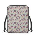 Aztec Giraffe Pattern Print Rectangular Crossbody Bag