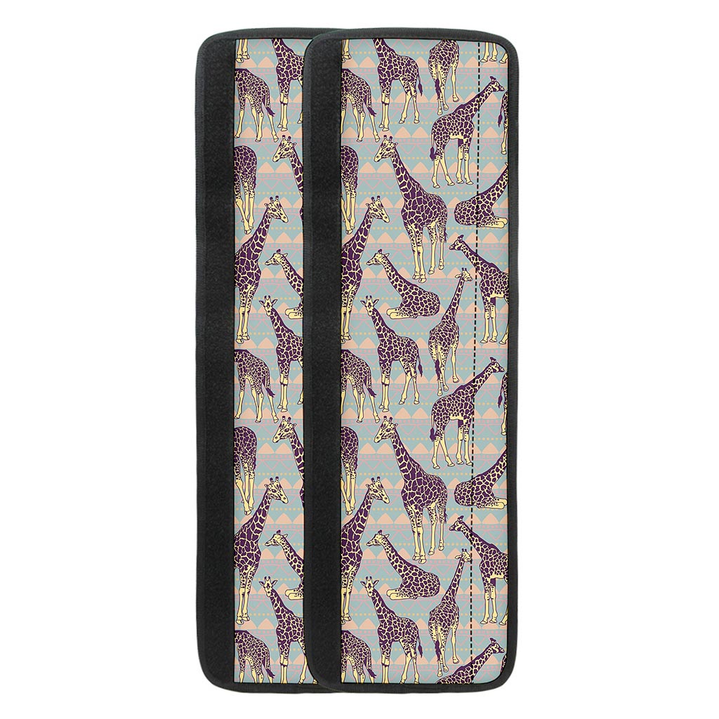 Aztec Giraffe Pattern Print Refrigerator Handle Covers