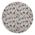 Aztec Giraffe Pattern Print Round Blanket