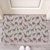 Aztec Giraffe Pattern Print Rubber Doormat