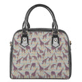 Aztec Giraffe Pattern Print Shoulder Handbag