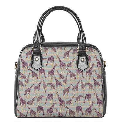Aztec Giraffe Pattern Print Shoulder Handbag