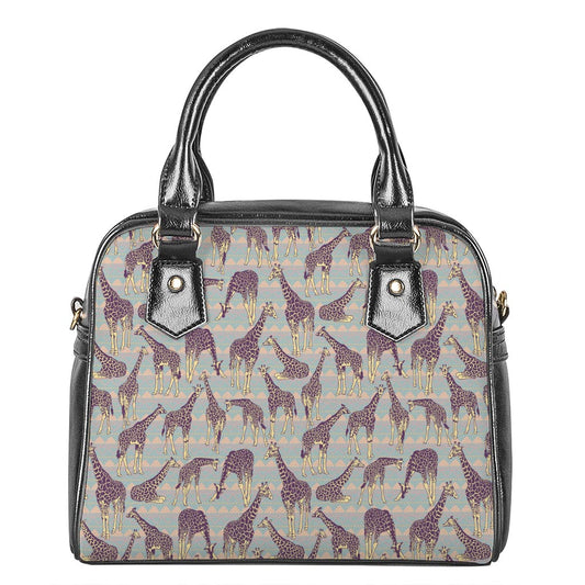Aztec Giraffe Pattern Print Shoulder Handbag