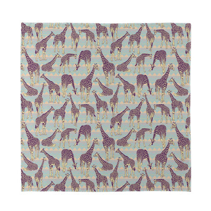 Aztec Giraffe Pattern Print Silk Bandana
