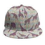 Aztec Giraffe Pattern Print Snapback Cap