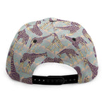 Aztec Giraffe Pattern Print Snapback Cap