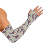 Aztec Giraffe Pattern Print Sun Protection Arm Sleeves