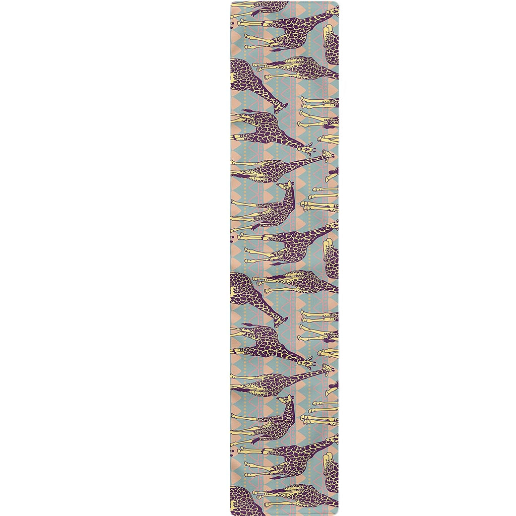 Aztec Giraffe Pattern Print Table Runner