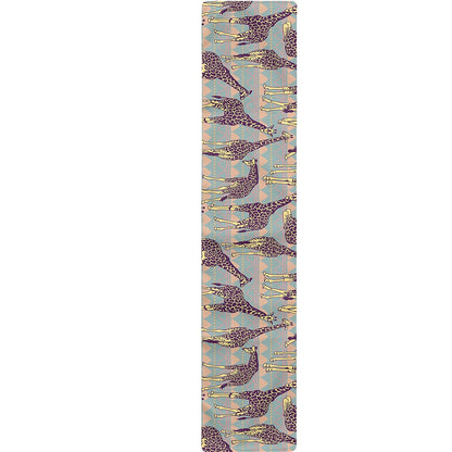 Aztec Giraffe Pattern Print Table Runner