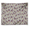 Aztec Giraffe Pattern Print Tapestry