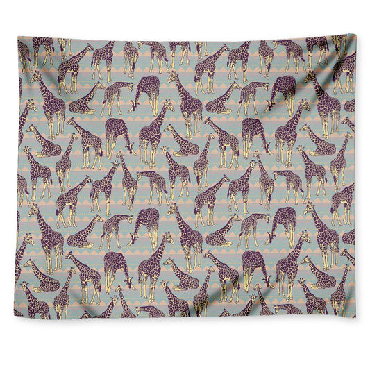 Aztec Giraffe Pattern Print Tapestry