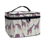 Aztec Giraffe Pattern Print Travel Makeup Bag
