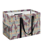 Aztec Giraffe Pattern Print Utility Tote Bag