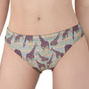 Aztec Giraffe Pattern Print Women's Panties