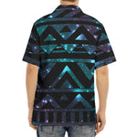 Aztec Tribal Galaxy Pattern Print Aloha Shirt