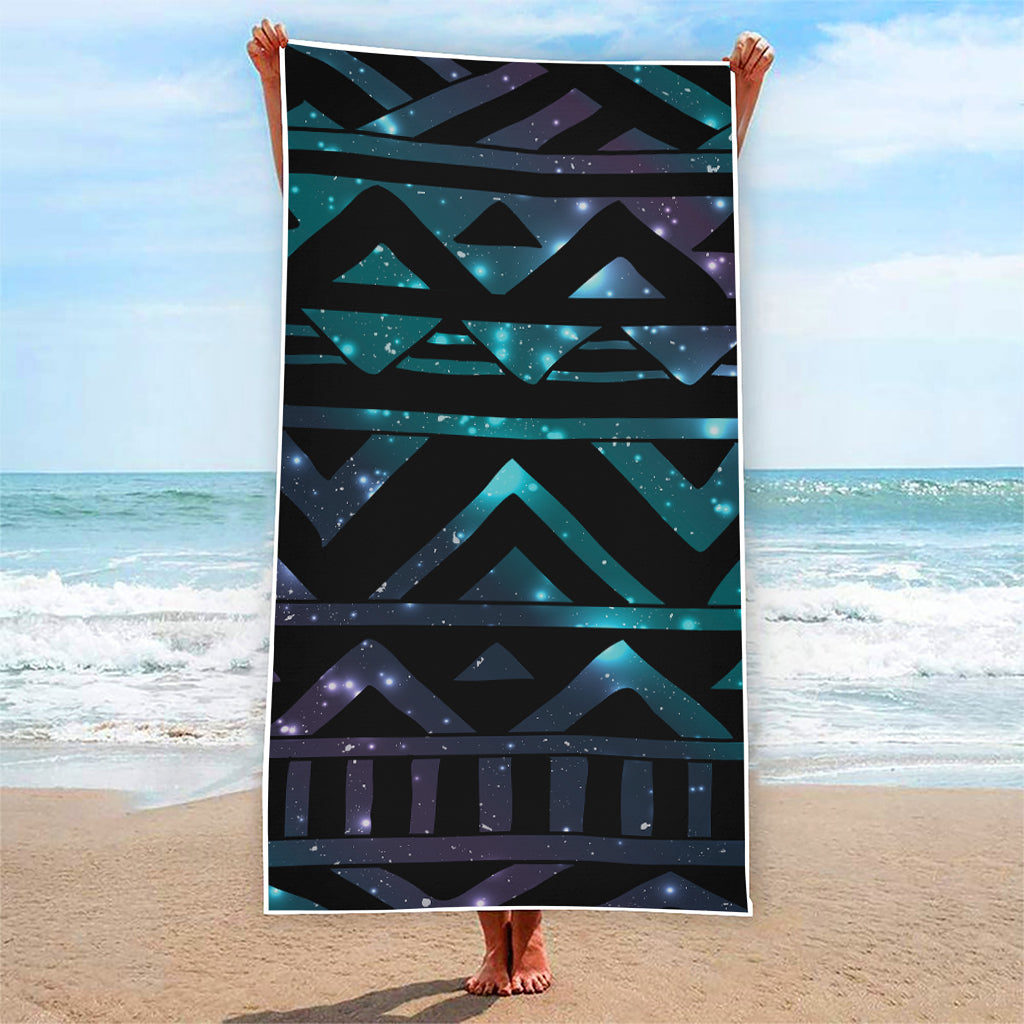 Aztec Tribal Galaxy Pattern Print Beach Towel