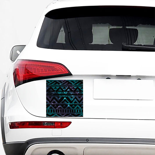 Aztec Tribal Galaxy Pattern Print Car Sticker