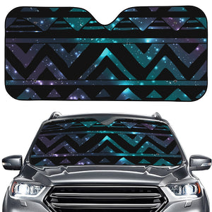 Aztec Tribal Galaxy Pattern Print Car Windshield Sun Shade