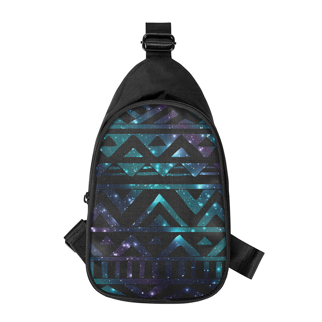 Aztec Tribal Galaxy Pattern Print Chest Bag