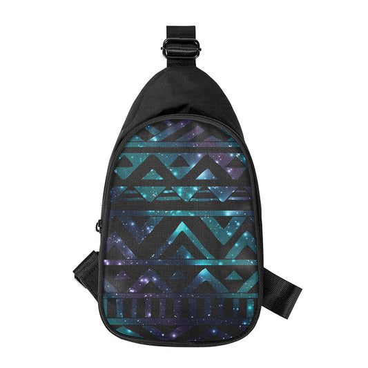 Aztec Tribal Galaxy Pattern Print Chest Bag