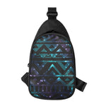 Aztec Tribal Galaxy Pattern Print Chest Bag
