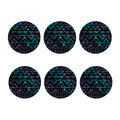 Aztec Tribal Galaxy Pattern Print Coaster Set