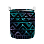 Aztec Tribal Galaxy Pattern Print Collapsible Laundry Basket