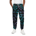 Aztec Tribal Galaxy Pattern Print Cotton Sweatpants