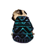 Aztec Tribal Galaxy Pattern Print Dog Zip Up Jacket