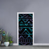 Aztec Tribal Galaxy Pattern Print Door Sticker