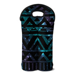 Aztec Tribal Galaxy Pattern Print Double Neoprene Wine Tote