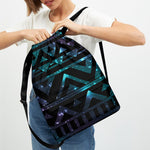 Aztec Tribal Galaxy Pattern Print Drawstring Backpack